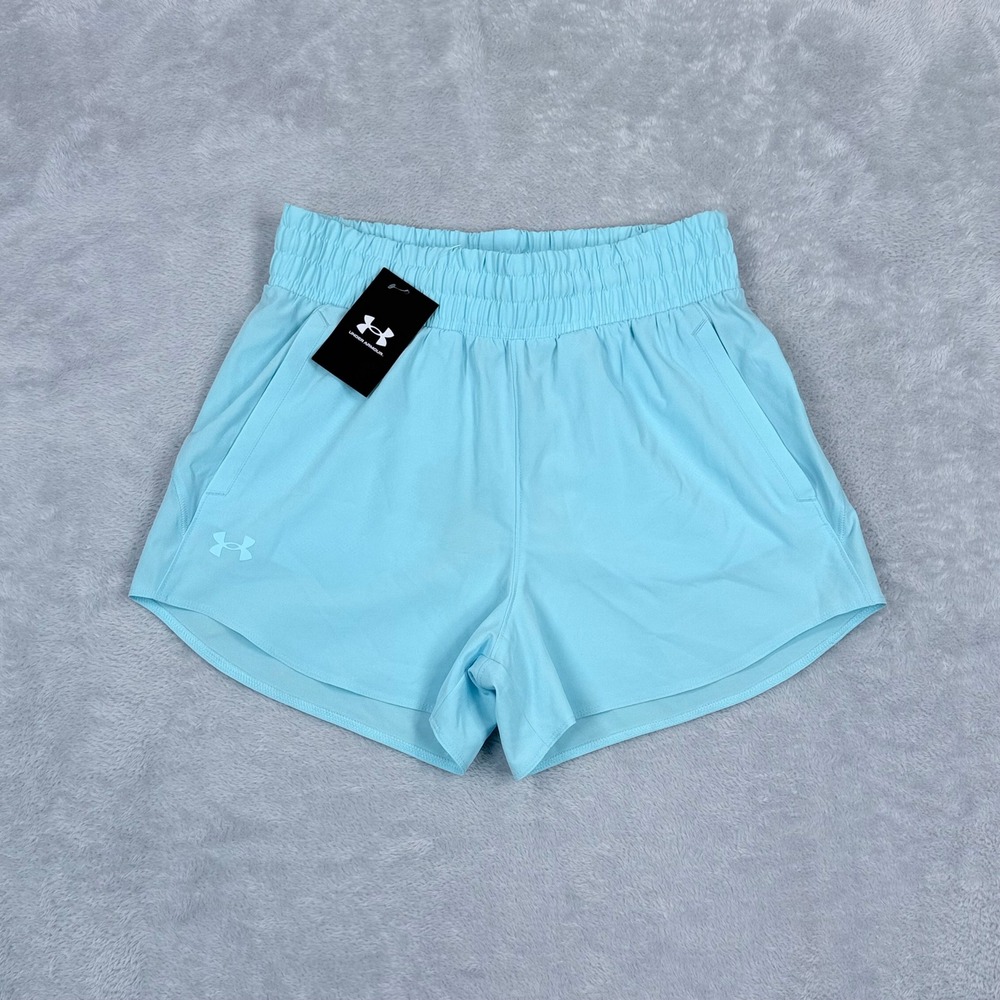 NWT Under Armour Vanish 3" Running Shorts Womens Small Blue Athletic Lightweight